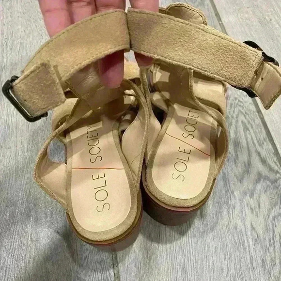 Sole Society So Tenlyn Heel Sandals size 6.5 - Picture 2 of 6
